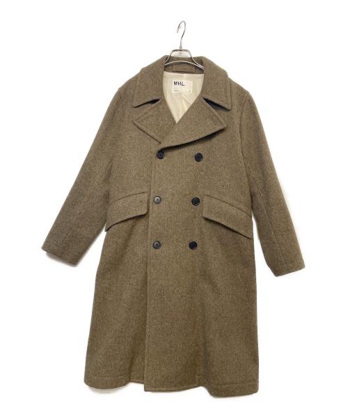 MHL（エムエイチエル）MHL (エムエイチエル) ウールチェスターコート ブラウン サイズ:Mの古着・服飾アイテム