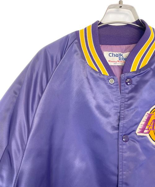 ChaikLine（チョークライン）ChaikLine (チョークライン) スタジャン パープル サイズ:Ｍの古着・服飾アイテム