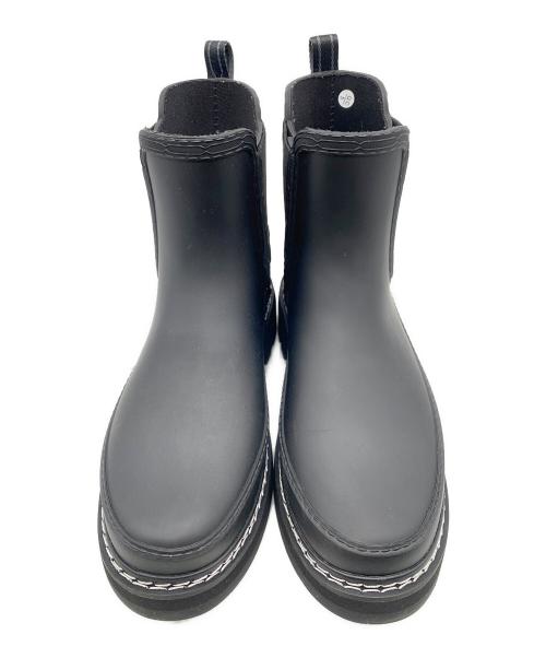 HUNTER（ハンター）HUNTER (ハンター) リファインド ステッチ ディテール チェルシー ブーツ ブラック サイズ:24の古着・服飾アイテム