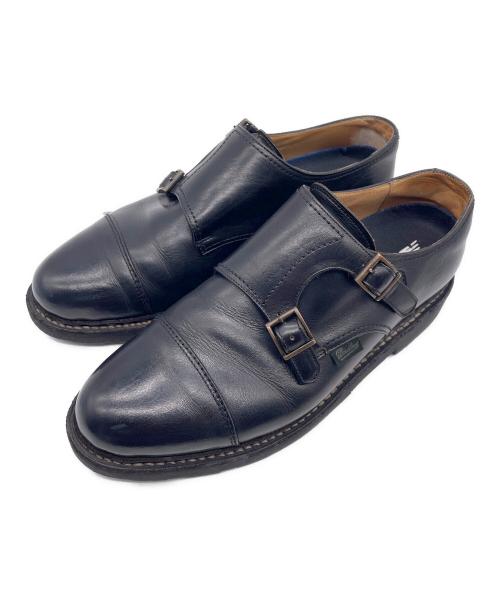 PARABOOT（パラブーツ）PARABOOT (パラブーツ) ダブルモンクシューズ ブラック サイズ:7 1/2の古着・服飾アイテム