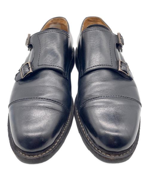 PARABOOT（パラブーツ）PARABOOT (パラブーツ) ダブルモンクシューズ ブラック サイズ:7 1/2の古着・服飾アイテム