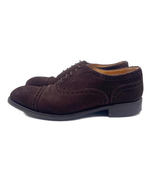 berwick（バーウィック）berwick (バーウィック) UNIVERSAL LANGUAGE (ユニバーサルランゲージ) ストレートチップシューズ ブラウン サイズ:8の古着・服飾アイテム