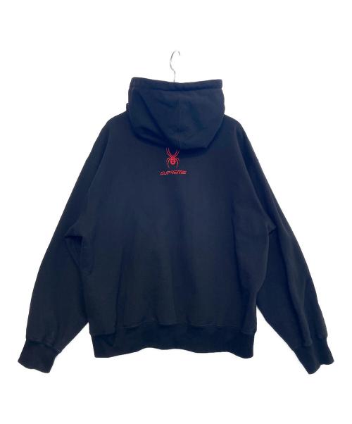 SPYDER（スパイダー）SPYDER (スパイダー) Supreme (シュプリーム) ジップパーカー ブラック サイズ:Ｍの古着・服飾アイテム