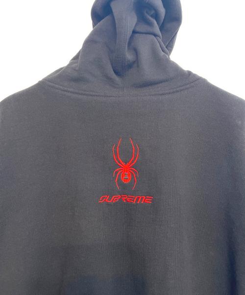 SPYDER（スパイダー）SPYDER (スパイダー) Supreme (シュプリーム) ジップパーカー ブラック サイズ:Ｍの古着・服飾アイテム