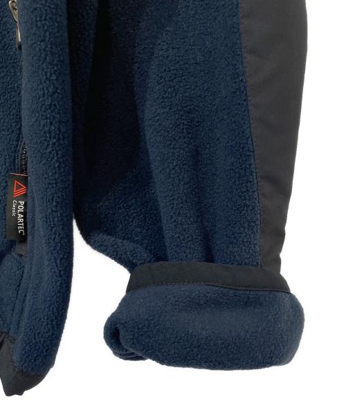 POLO RALPH LAUREN（ポロ・ラルフローレン）POLO RALPH LAUREN (ポロ・ラルフローレン) フリーススリーブナイロンジャケット ネイビー×ブラック サイズ:Lの古着・服飾アイテム