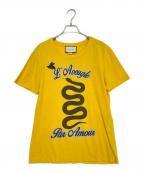 GUCCIグッチ）の古着「半袖カットソー」｜イエロー