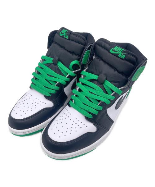 NIKE（ナイキ）NIKE (ナイキ) NIKE Air Jordan 1 Retro High OG(ナイキ ジョーダン1 ハイ) ホワイト×グリーン サイズ:27の古着・服飾アイテム