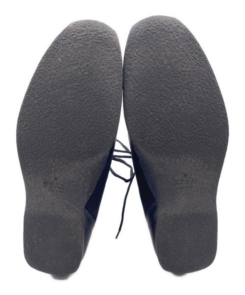 GUCCI（グッチ）GUCCI (グッチ) レースアップブーツ ブラック サイズ:42 1/2の古着・服飾アイテム