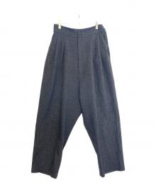 gomme HOMME（ゴム オム）の古着「ワイドパンツ」｜ダークグレー