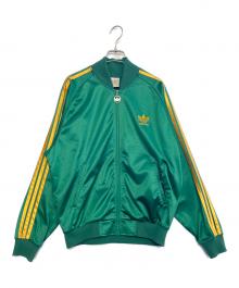 adidas（アディダス）の古着「トラックジャケット」｜グリーン×イエロー