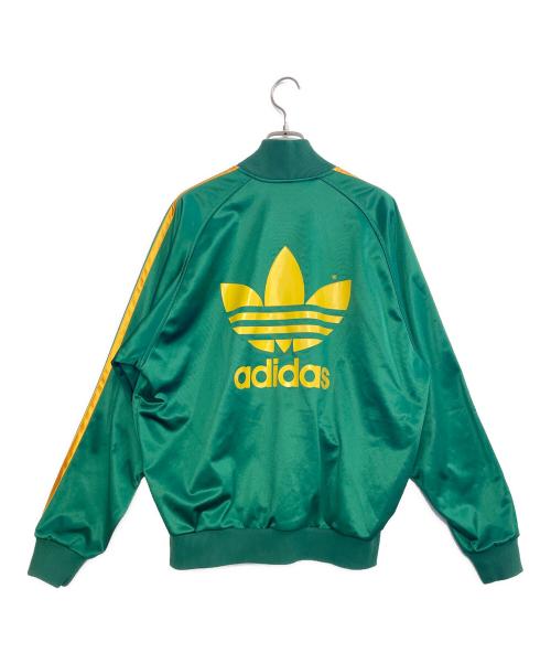 adidas（アディダス）adidas (アディダス) トラックジャケット グリーン×イエロー サイズ:Lの古着・服飾アイテム