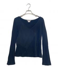 ISSEY MIYAKE（イッセイミヤケ）の古着「長袖カットソー」｜ブラック