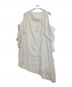 YOHJI YAMAMOTOヨウジヤマモト）の古着「半袖ワンピース」｜ホワイト