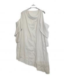 YOHJI YAMAMOTO（ヨウジヤマモト）の古着「半袖ワンピース」｜ホワイト