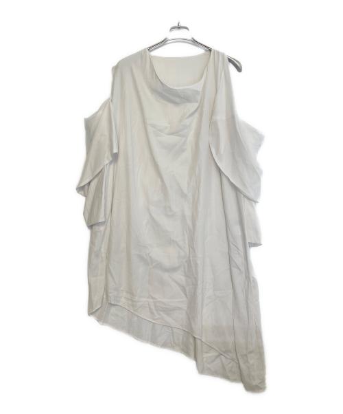 YOHJI YAMAMOTO（ヨウジヤマモト）YOHJI YAMAMOTO (ヨウジヤマモト) 半袖ワンピース ホワイト サイズ:2の古着・服飾アイテム