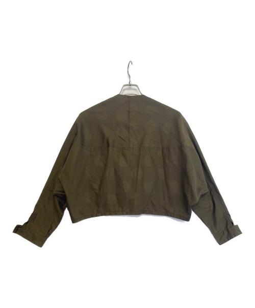 Y's（ワイズ）Y's (ワイズ) ノーカラージャケット オリーブ サイズ:2の古着・服飾アイテム