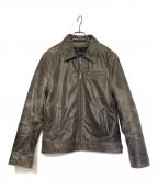 Liugoo Leathersリューグーレザーズ）の古着「レザージャケット」｜グレー