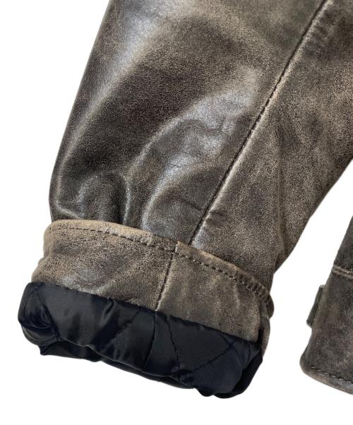 Liugoo Leathers（リューグーレザーズ）LIUGOO LEATHERS (リューグーレザーズ) レザージャケット グレー サイズ:Lの古着・服飾アイテム