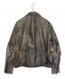 LIUGOO LEATHERS (リューグーレザーズ) レザージャケット グレー サイズ:L：13000円