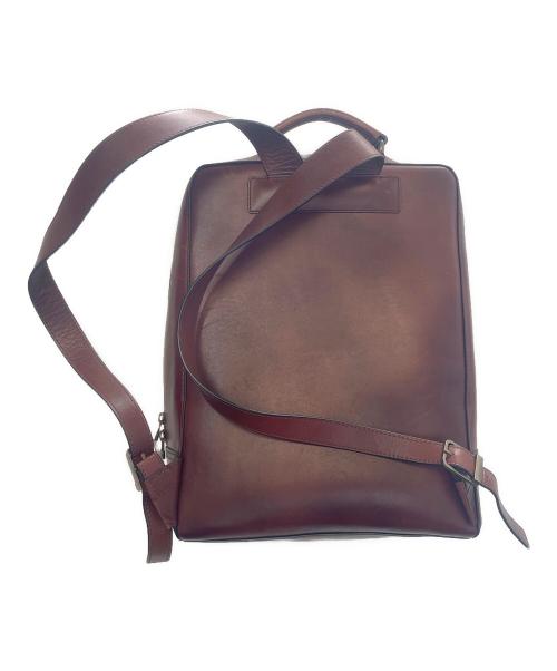 MOTHERHOUSE（マザーハウス）MOTHERHOUSE (マザーハウス) アンティークスクエアバックパック ブラウンの古着・服飾アイテム