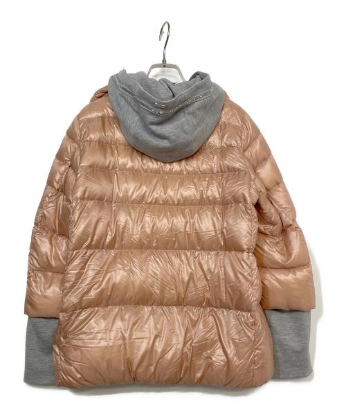 HERNO（ヘルノ）HERNO (ヘルノ) ドッキングダウンジャケット グレー×ピンク サイズ:40の古着・服飾アイテム