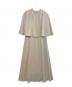anuans (アニュアンス) 2WAYケープナローワンピース ベージュ サイズ:Ｓ：7000円