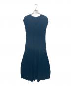 ISSEY MIYAKEイッセイミヤケ）の古着「ノースリーブワンピース」｜グリーン