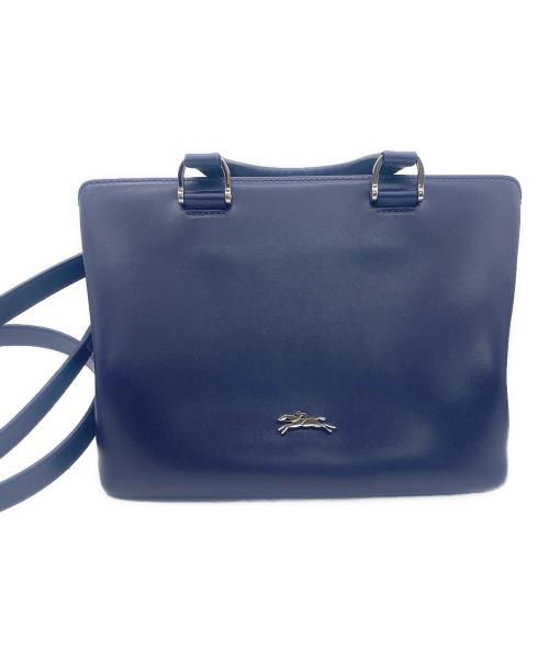 LONGCHAMP（ロンシャン）LONGCHAMP (ロンシャン) 2WAYショルダーバッグ ネイビーの古着・服飾アイテム