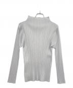 PLEATS PLEASEプリーツプリーズ）の古着「長袖ブラウス」｜グレー