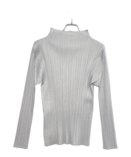 PLEATS PLEASE（プリーツプリーズ）PLEATS PLEASE (プリーツプリーズ) 長袖ブラウス グレー サイズ:3の古着・服飾アイテム