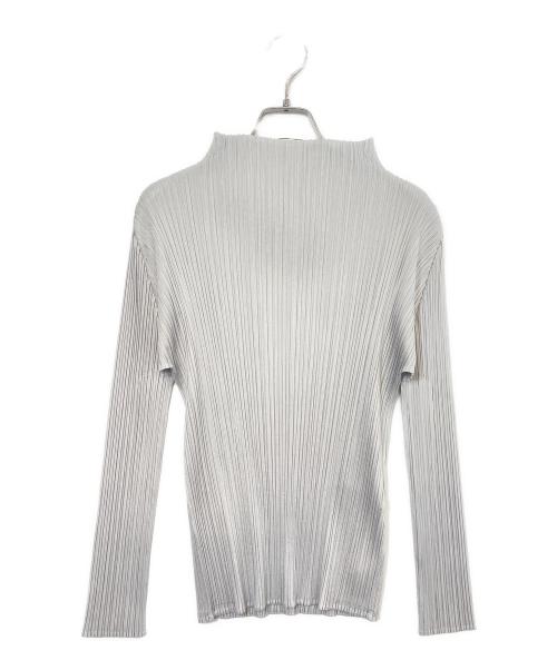 PLEATS PLEASE（プリーツプリーズ）PLEATS PLEASE (プリーツプリーズ) 長袖ブラウス グレー サイズ:3の古着・服飾アイテム
