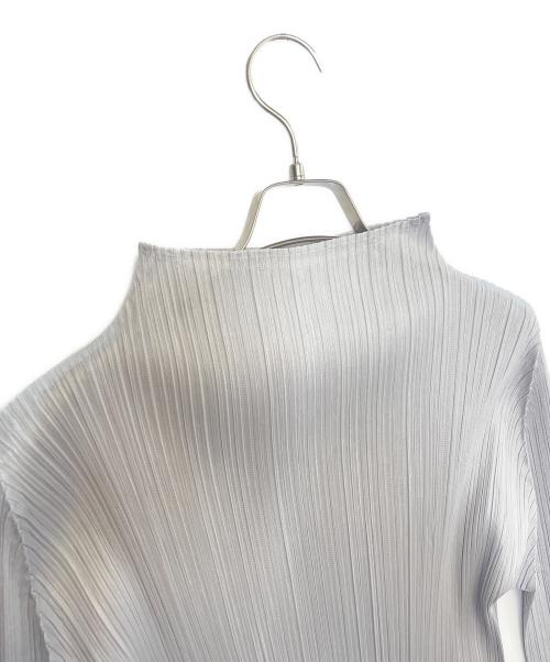 PLEATS PLEASE（プリーツプリーズ）PLEATS PLEASE (プリーツプリーズ) 長袖ブラウス グレー サイズ:3の古着・服飾アイテム