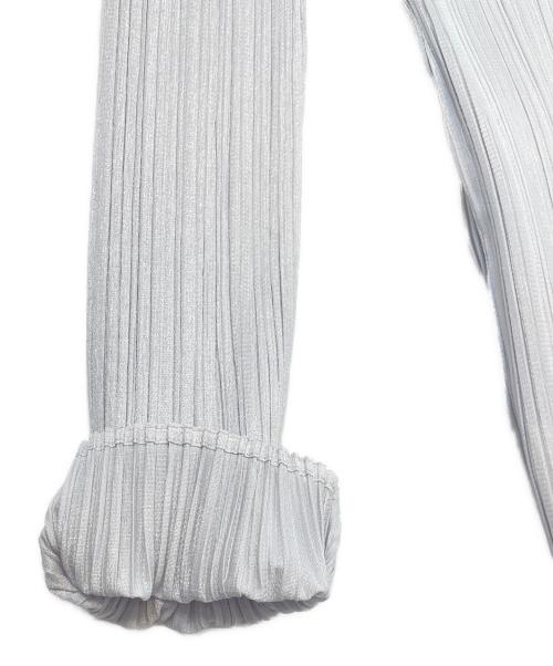 PLEATS PLEASE（プリーツプリーズ）PLEATS PLEASE (プリーツプリーズ) 長袖ブラウス グレー サイズ:3の古着・服飾アイテム