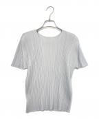 PLEATS PLEASEプリーツプリーズ）の古着「半袖ブラウス」｜グレー