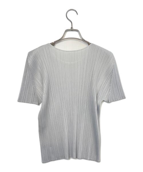 PLEATS PLEASE（プリーツプリーズ）PLEATS PLEASE (プリーツプリーズ) 半袖ブラウス グレー サイズ:3の古着・服飾アイテム