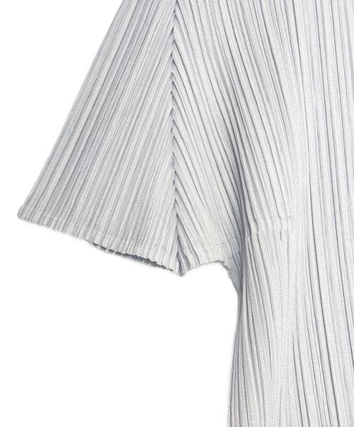 PLEATS PLEASE（プリーツプリーズ）PLEATS PLEASE (プリーツプリーズ) 半袖ブラウス グレー サイズ:3の古着・服飾アイテム