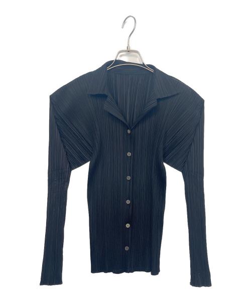 PLEATS PLEASE（プリーツプリーズ）PLEATS PLEASE (プリーツプリーズ) 長袖シャツ ブラック サイズ:3の古着・服飾アイテム