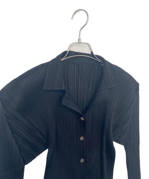 PLEATS PLEASE（プリーツプリーズ）PLEATS PLEASE (プリーツプリーズ) 長袖シャツ ブラック サイズ:3の古着・服飾アイテム