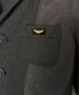 中古・古着 ARMANI JEANS (アルマーニジーンズ) ARMANI JEANS アルマーニジーンズ ウール切り替え テーラードジャケット 30 anniversario jacket エンブレム刺繍入り ブラック サイズ:XS：5000円