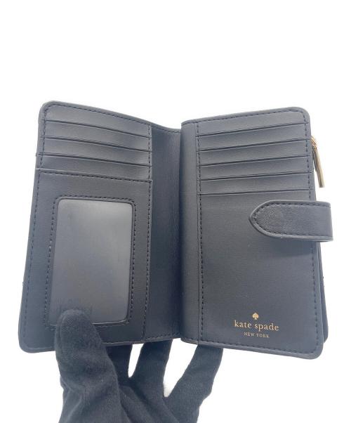 Kate Spade（ケイトスペード）Kate Spade (ケイトスペード) 2つ折り財布 ブラックの古着・服飾アイテム