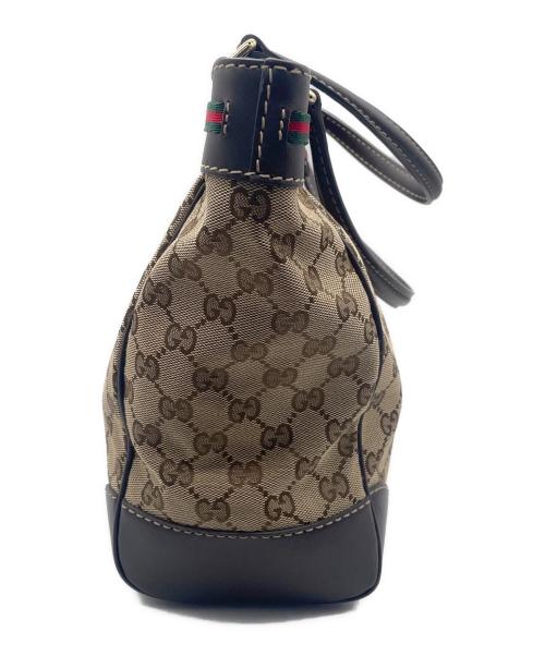 GUCCI（グッチ）GUCCI (グッチ) トートバッグ ベージュ×ブラウンの古着・服飾アイテム