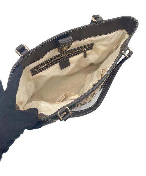 GUCCI（グッチ）GUCCI (グッチ) トートバッグ ベージュ×ブラウンの古着・服飾アイテム