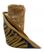 HERMESエルメス）の古着「スカーフ」｜ゴールド×ブラック