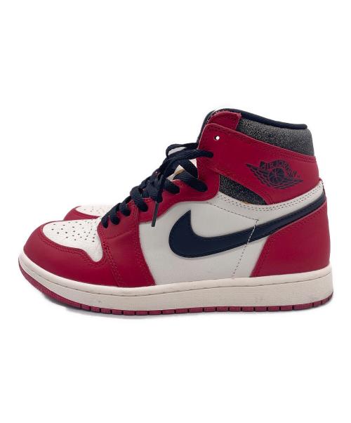 NIKE（ナイキ）NIKE (ナイキ) NIKE Air Jordan 1(ナイキ ジョーダン1) レッド×ホワイト サイズ:27の古着・服飾アイテム