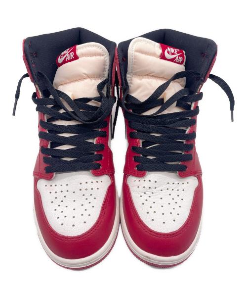 NIKE（ナイキ）NIKE (ナイキ) NIKE Air Jordan 1(ナイキ ジョーダン1) レッド×ホワイト サイズ:27の古着・服飾アイテム