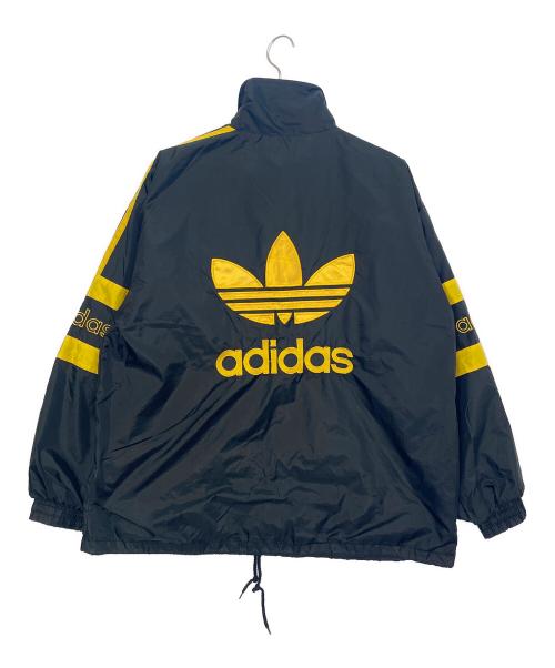 adidas（アディダス）adidas (アディダス) ナイロンジャケット ブラック×イエロー サイズ:Mの古着・服飾アイテム