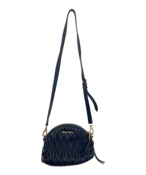 MIU MIU（ミュウミュウ）MIU MIU (ミュウミュウ) ショルダーバッグ ブラックの古着・服飾アイテム