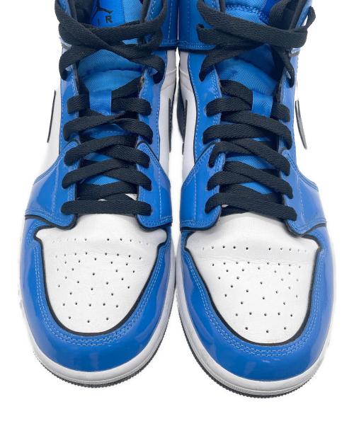 NIKE（ナイキ）NIKE (ナイキ) NIKE AIR JORDAN 1（ナイキ　ジョーダン1） ブルー×ホワイト サイズ:28.5の古着・服飾アイテム