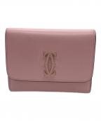 Cartierカルティエ）の古着「2つ折り財布」｜ピンク