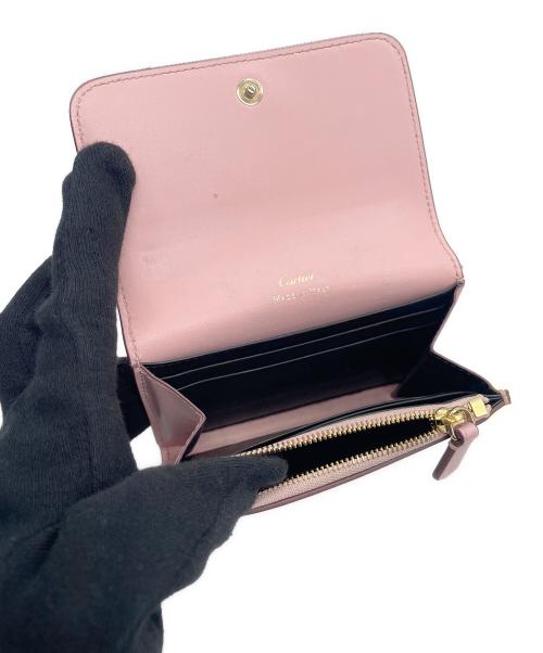 Cartier（カルティエ）Cartier (カルティエ) 2つ折り財布 ピンクの古着・服飾アイテム